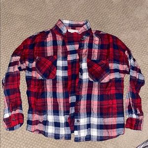 Treasure Bond Girls Flannel Top great condition